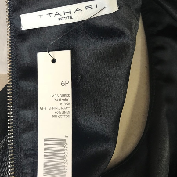 Tahari Petite Summer Dress 6P NWT - Picture 7 of 7